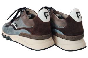 FLORIS VAN BOMMEL 10178 blauw sneaker - www.claessensschoenen.nl