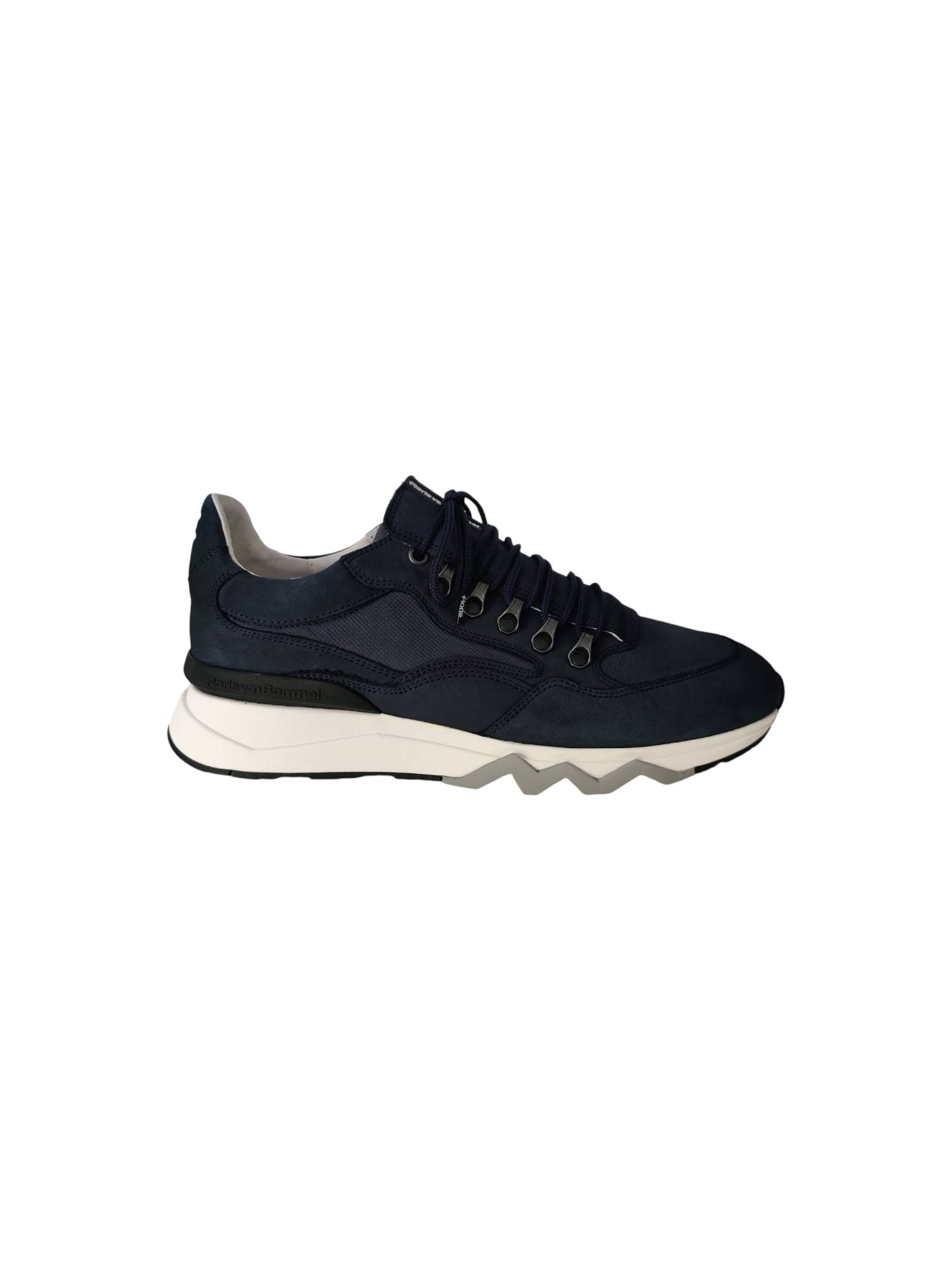 FLORIS VAN BOMMEL 10135-40-02 blauw sneaker - www.claessensschoenen.nl