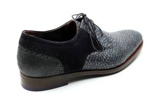 FLORIS VAN BOMMEL 30361  DE STAPPER grijs veterschoen - www.claessensschoenen.nl