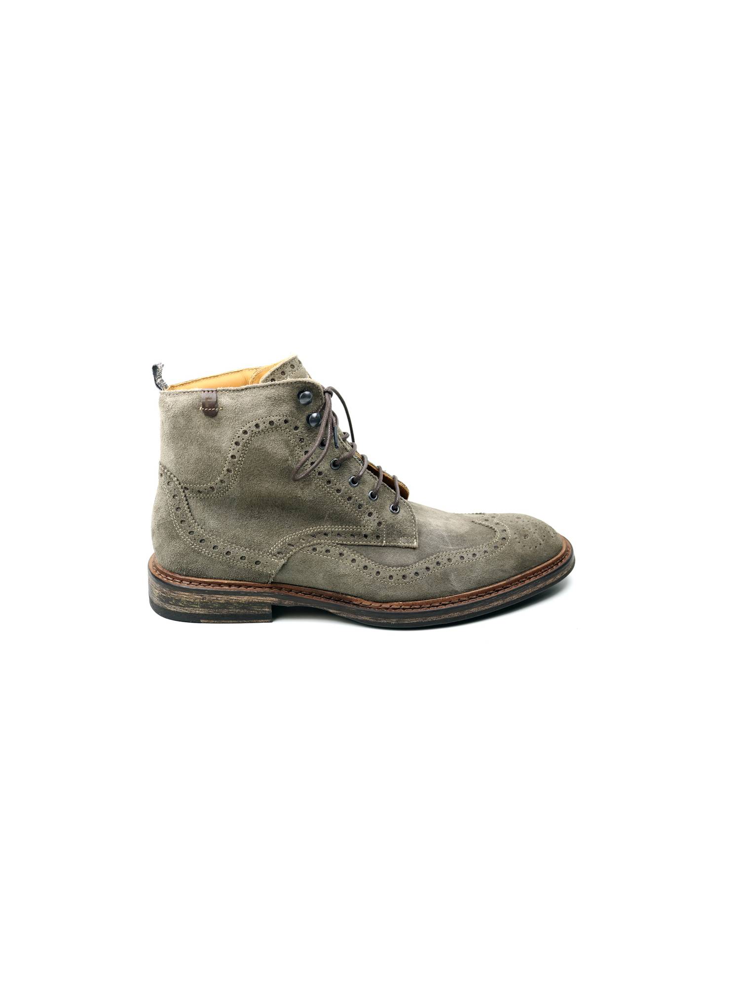 FLORIS VAN BOMMEL 80035  DE MOKER taupe enkelboot - www.claessensschoenen.nl