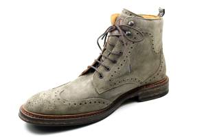 FLORIS VAN BOMMEL 80035  DE MOKER taupe enkelboot - www.claessensschoenen.nl