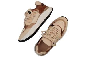 POELMAN LPCHARU-01POE2 beige sneaker - www.claessensschoenen.nl