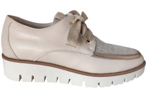 DL SPORT 6582 beige veterschoen - www.claessensschoenen.nl