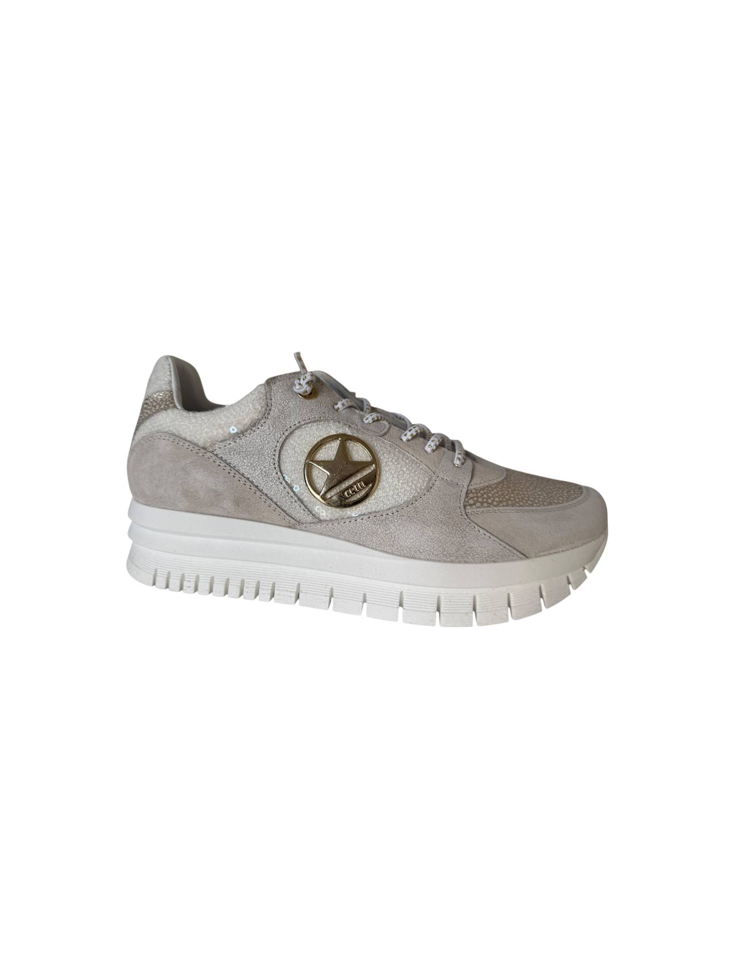 CETTI 1374 beige sneaker - www.claessensschoenen.nl