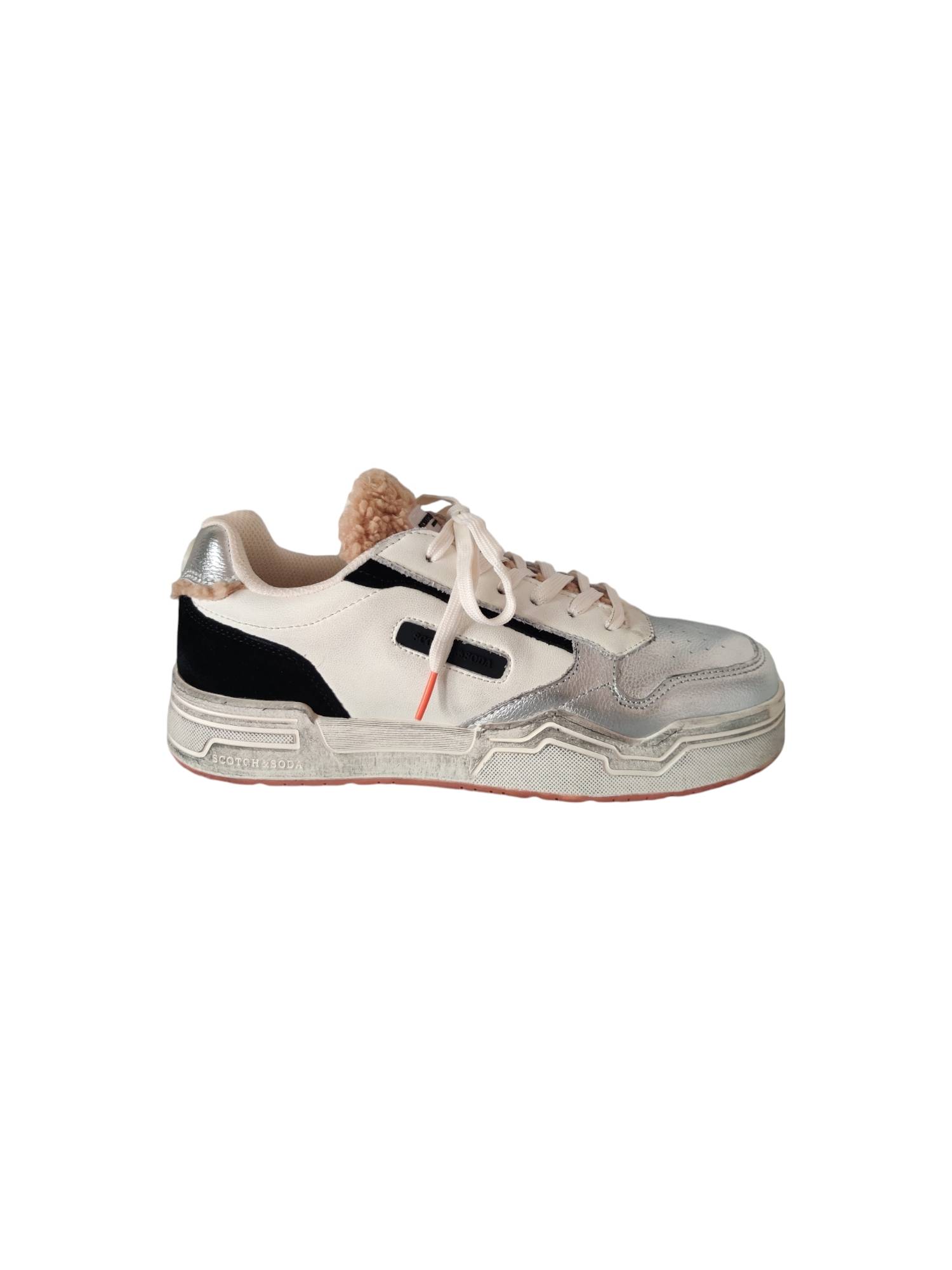 SCOTCH AND SODA LILLIE 27731823-809 zilver sneaker - www.claessensschoenen.nl