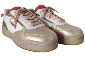 SCOTCH AND SODA LILLIE 78.3214.01 goud sneaker - www.claessensschoenen.nl