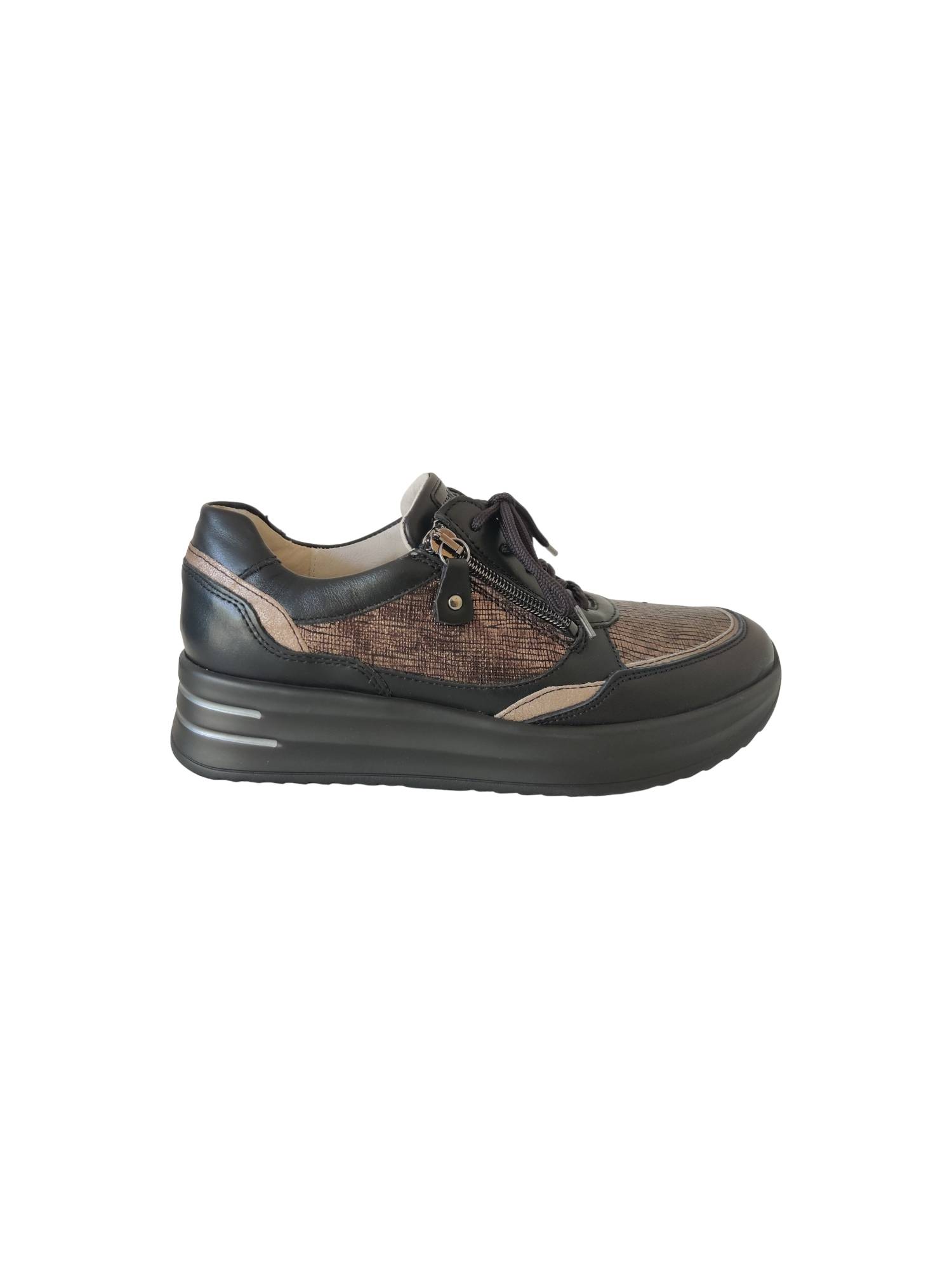 WALDLAUFER 755004 zwart sneaker - www.claessensschoenen.nl