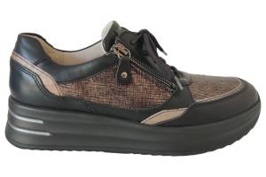 WALDLAUFER 755004 zwart sneaker - www.claessensschoenen.nl