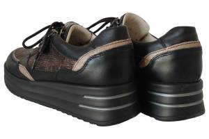 WALDLAUFER 755004 zwart sneaker - www.claessensschoenen.nl