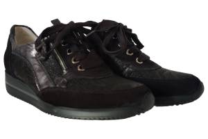 WALDLAUFER 980008 zwart sneaker - www.claessensschoenen.nl