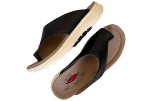 GABOR 66.812.67 zwart slippers - www.claessensschoenen.nl