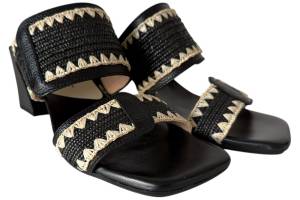 HISPANITAS HV253946 zwart slippers - www.claessensschoenen.nl