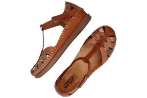 PIKOLINOS 0705C1 cognac sandaal - www.claessensschoenen.nl