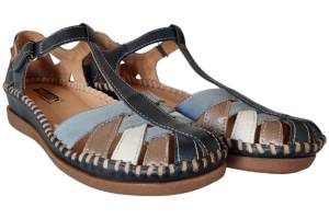 PIKOLINOS 0705C1 blauw sandaal - www.claessensschoenen.nl