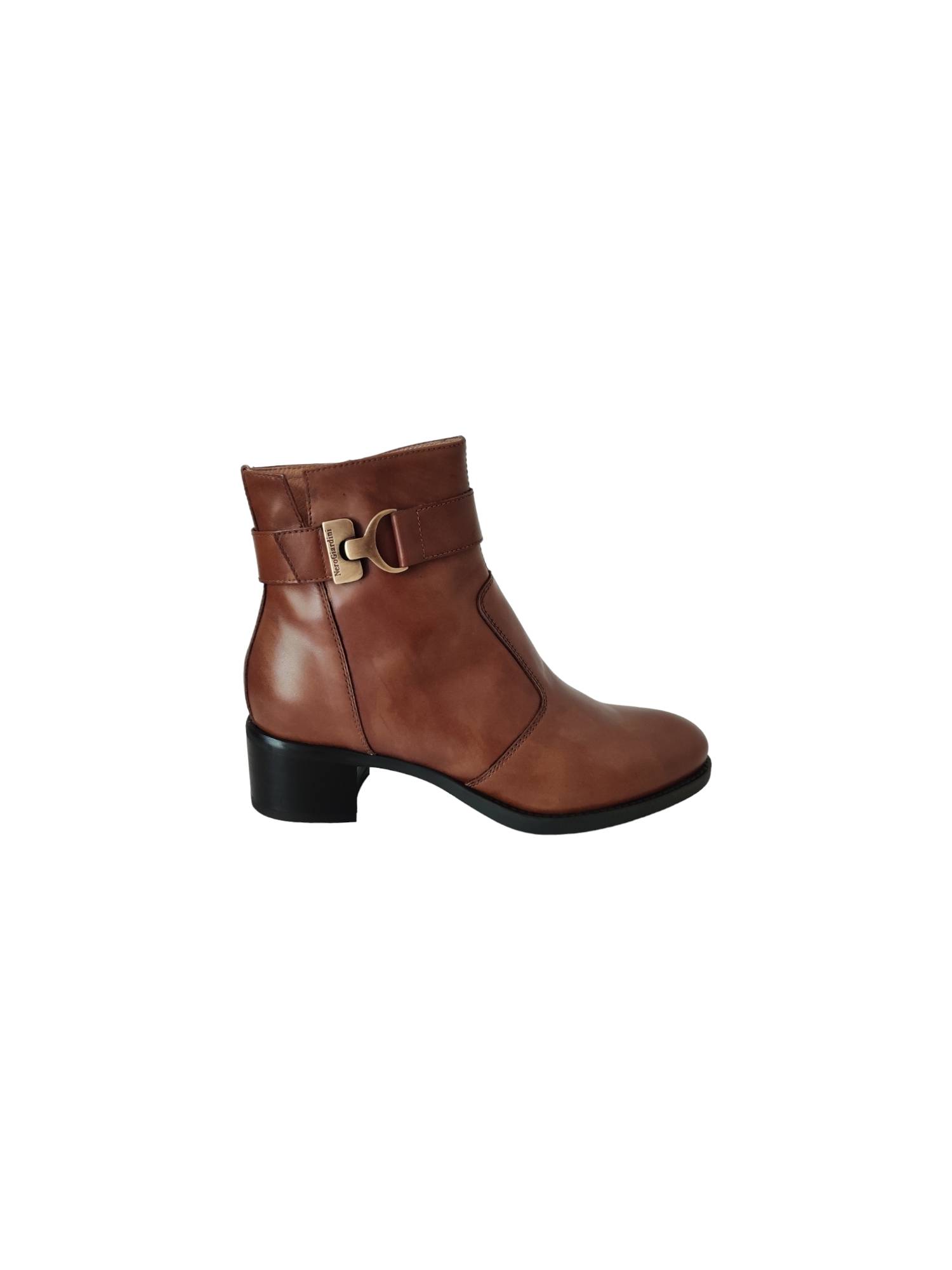 NERO GIARDINI 411270D cognac korte laars - www.claessensschoenen.nl