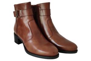 NERO GIARDINI 411270D cognac korte laars - www.claessensschoenen.nl