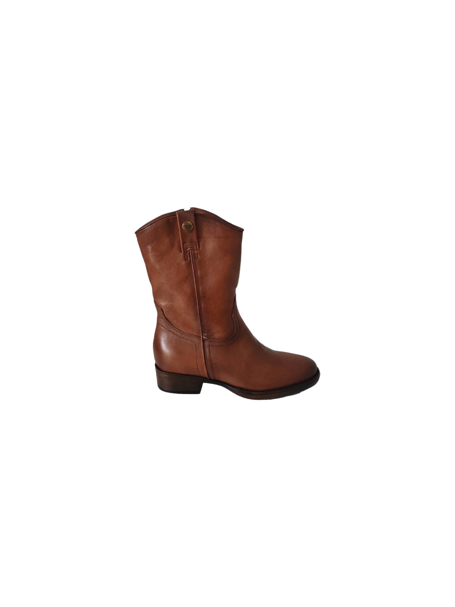 MJUS L46201 cognac lange laars - www.claessensschoenen.nl