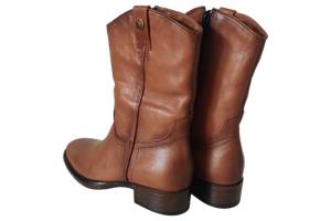 MJUS L46201 cognac lange laars - www.claessensschoenen.nl