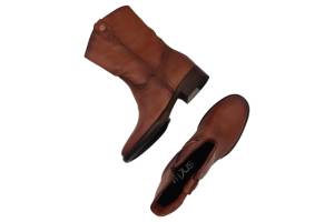 MJUS L46201 cognac lange laars - www.claessensschoenen.nl